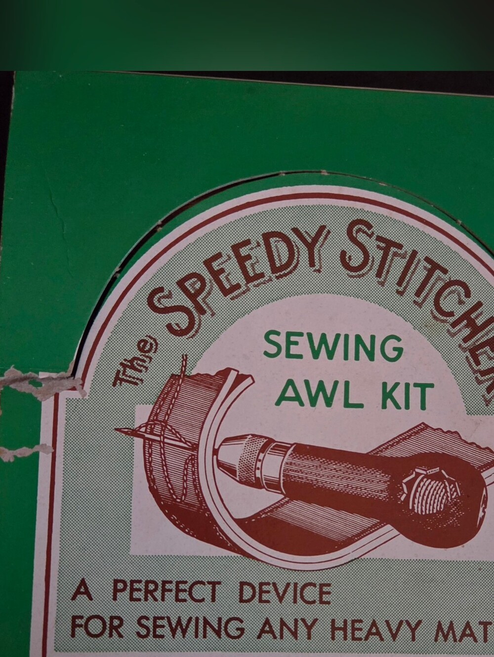 Speedy Stitcher Sewing awl kit For Leather, Awnings, Tents, Shoes, Saddles, Etc.